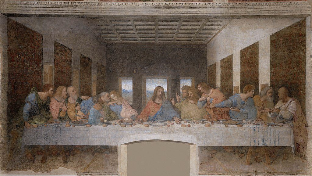 Wein und Bibel da Vinci Abendmahl